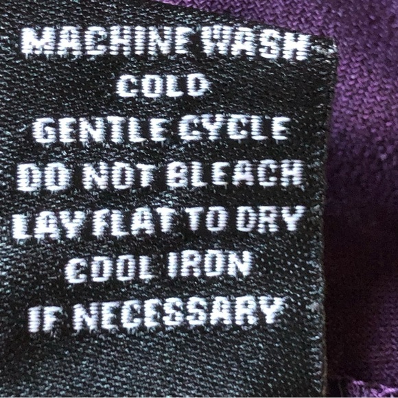 Atelier 29 Sheer Chiffon Sleeves Purple Size Small - Picture 9 of 9